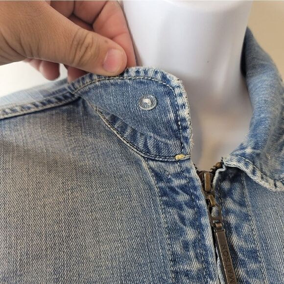 MAISON SCOTCH Distressed Denim Jacket - Picture 8 of 16